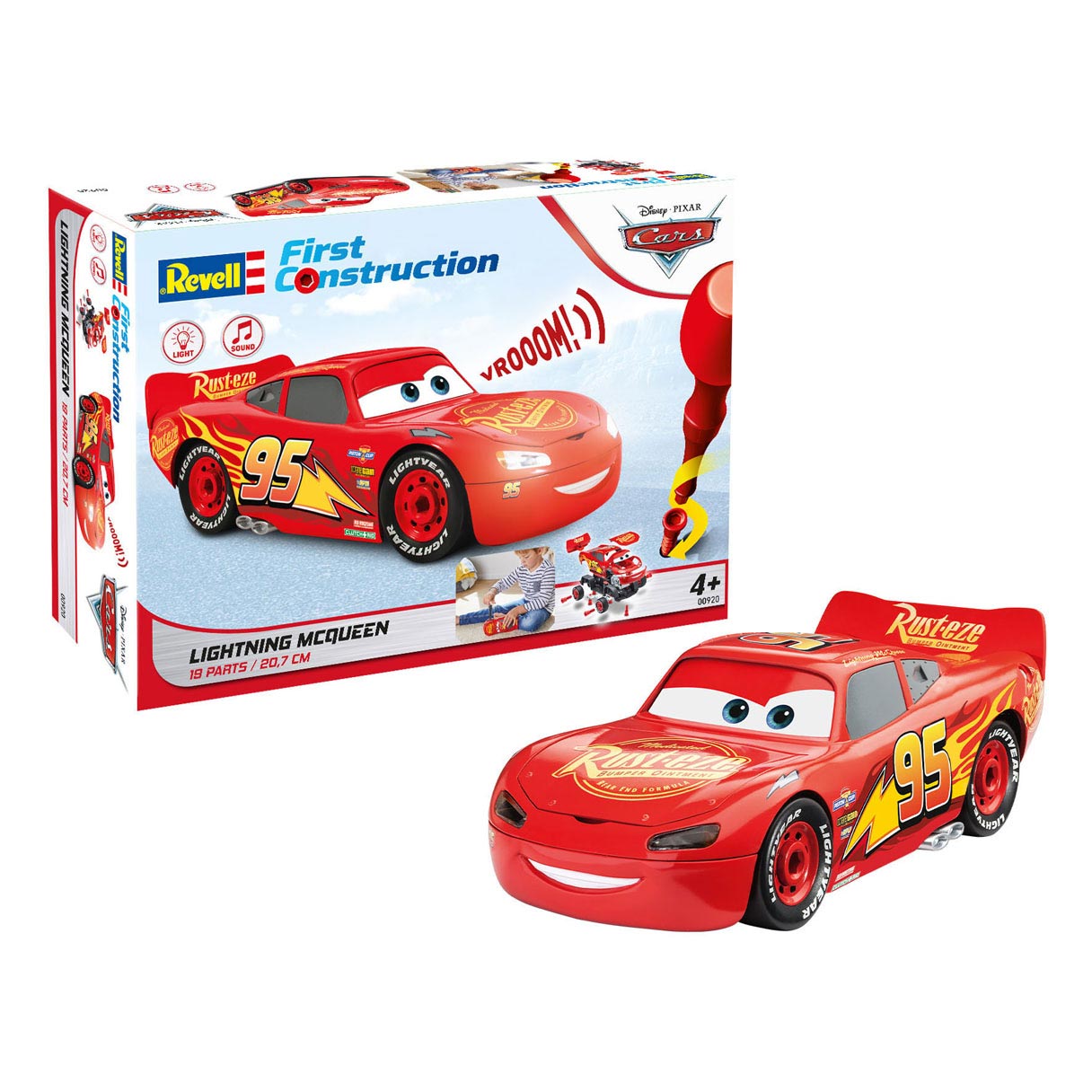 Revell First – Cars Lightning McQueen mit Licht und Ton