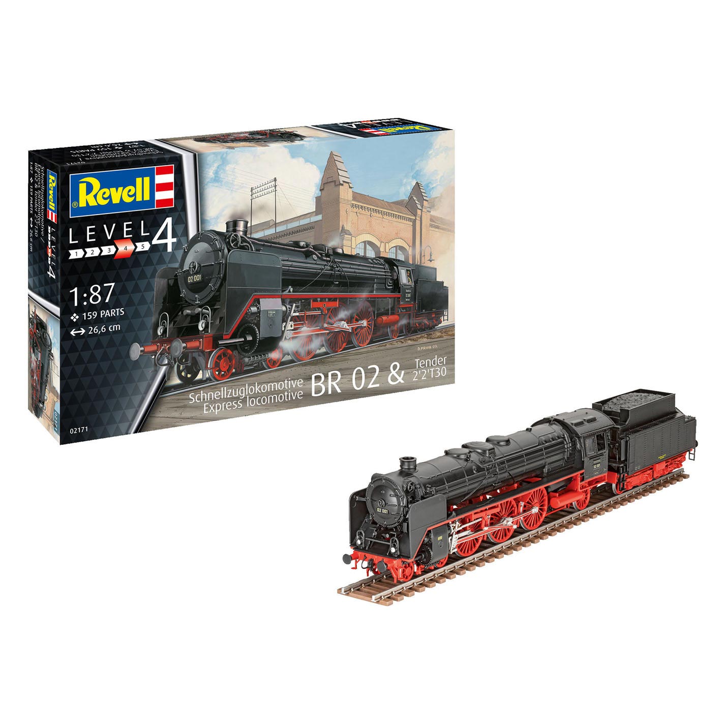 Revell Express Lokomotive BR 02 & Tender 2'2'T30 Modellbausatz