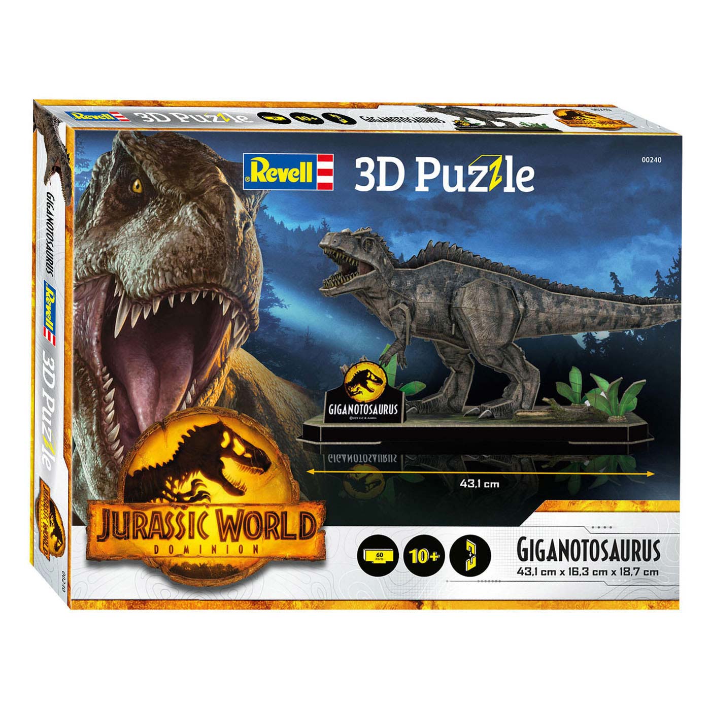 Kit de construction de puzzle 3D Revell - Jurassic WD Gigano