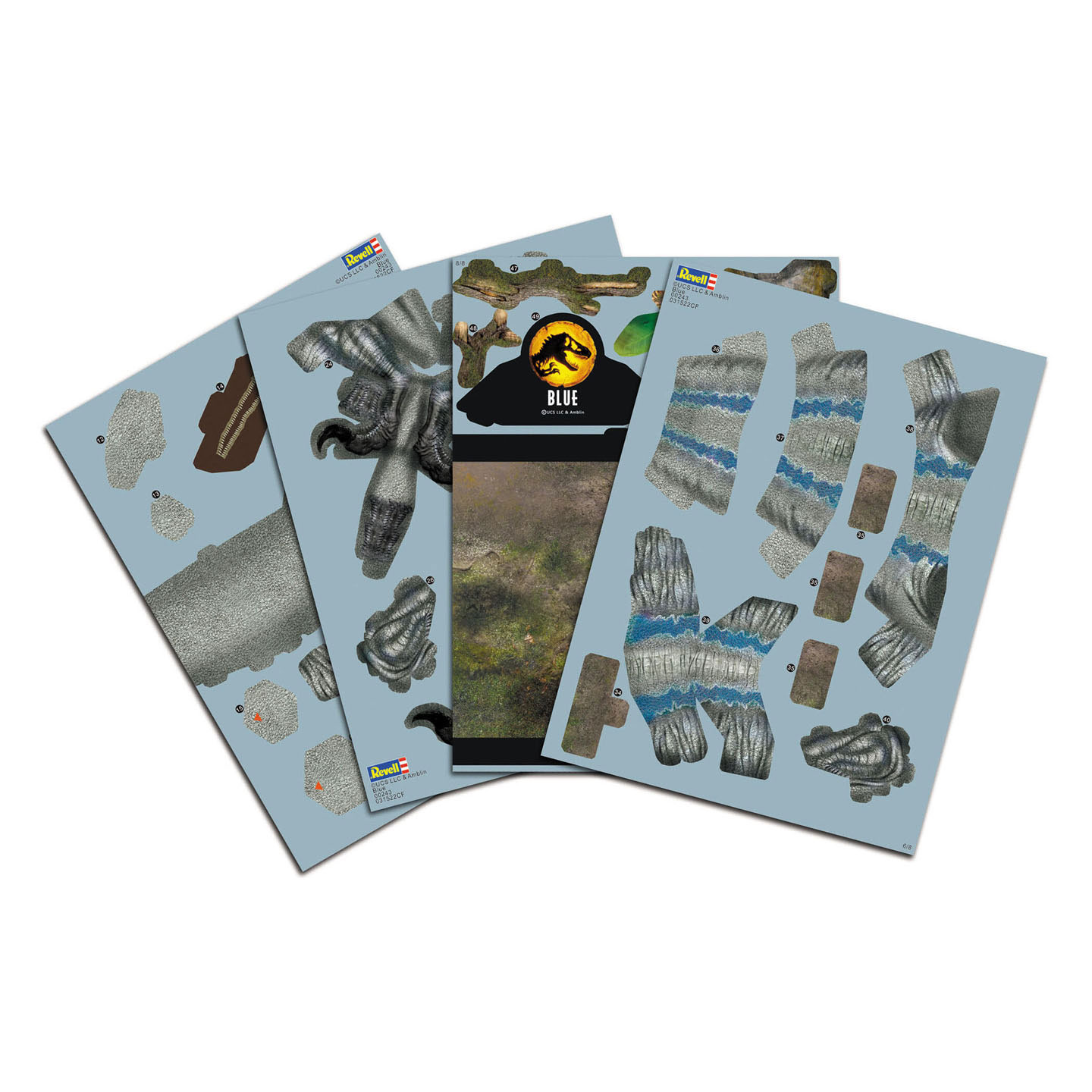 Kit de construction de puzzle Revell 3D - Jurassic World Dominion Blue