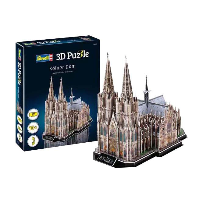 Kit de construction de puzzle 3D Revell Cathédrale de Cologne - 179dlg.