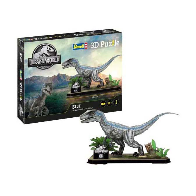 Kit de construction de puzzle 3D Revell Jurassic World - Vélociraptor - 57dlg.