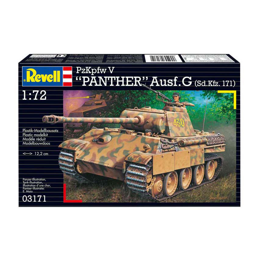 Revell Modellbausatz – Panther Ausf.G 1:72 – 124 Teile. Revell Modellbausatz – Panther Ausf.G 1:72 – 124 Teile.