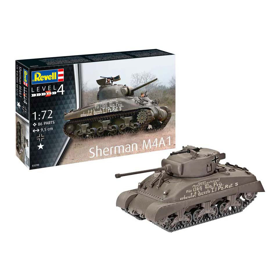 Revell Modellbausatz - Sherman M4A1 1:72 - 86dlg. Revell Modellbausatz - Sherman M4A1 1:72 - 86dlg.