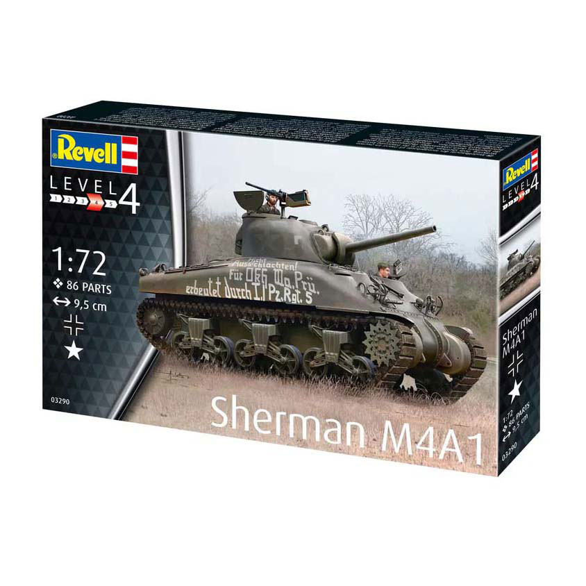 Revell Modellbausatz - Sherman M4A1 1:72 - 86dlg. Revell Modellbausatz - Sherman M4A1 1:72 - 86dlg.