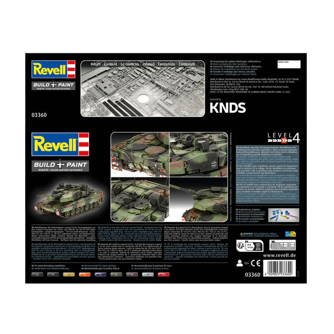 Maquette Revell - Leopard 2A7A1 1:35 - 250 pièces.