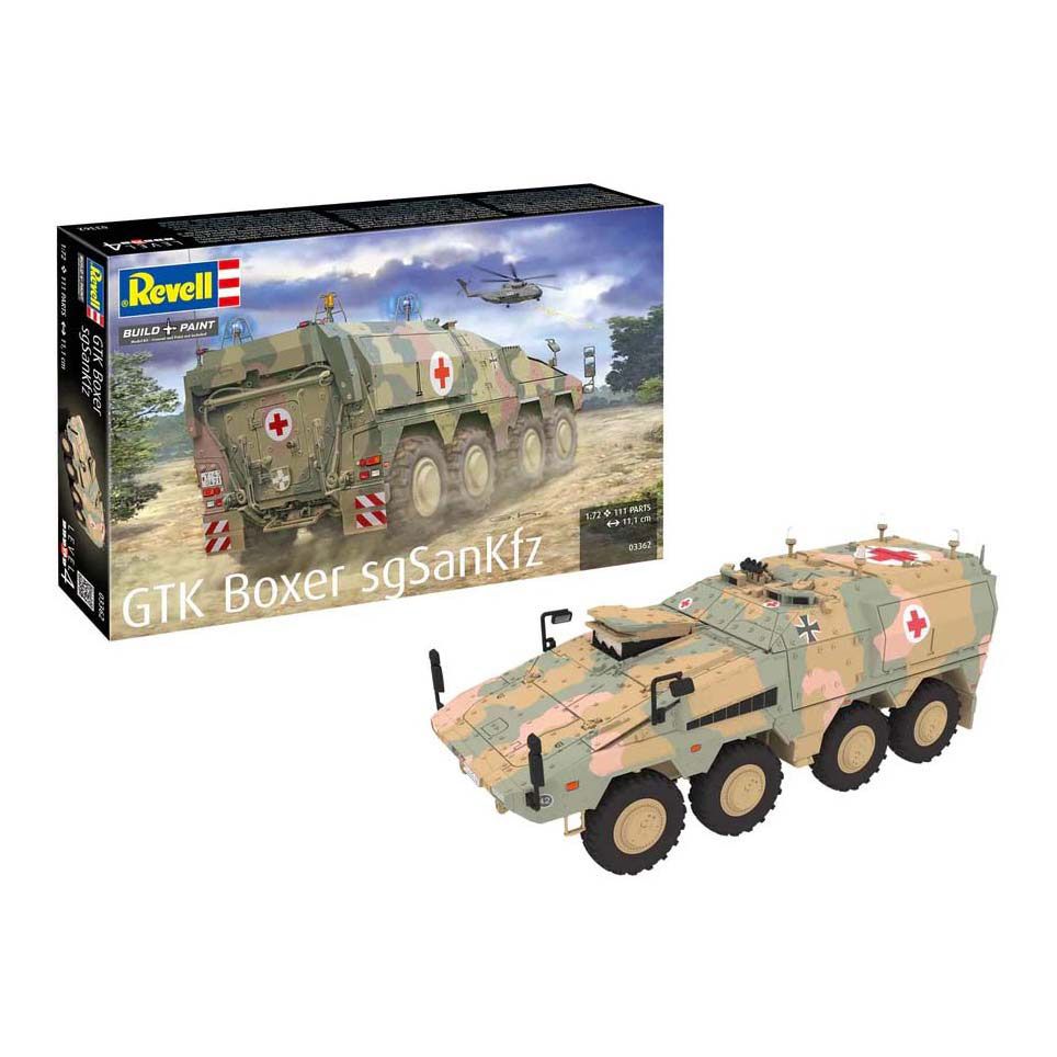 Revell Modelbouwpakket - GTK Boxer sgSANKfz 1:72 - 111st. Revell Modelbouwpakket - GTK Boxer sgSANKfz 1:72 - 111st.