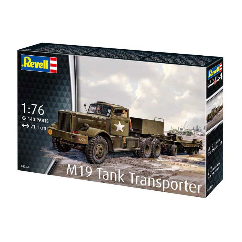 Revell Modelbouwpakket - M19 Tank Transporter 1:76 - 140dlg. Revell Modelbouwpakket - M19 Tank Transporter 1:76 - 140dlg.