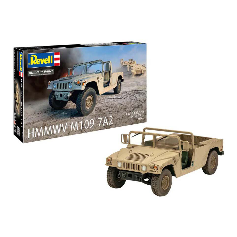 Revell Modelbouwpakket - HMMWV M109 7A2 1:35 - 156dlg. Revell Modelbouwpakket - HMMWV M109 7A2 1:35 - 156dlg.