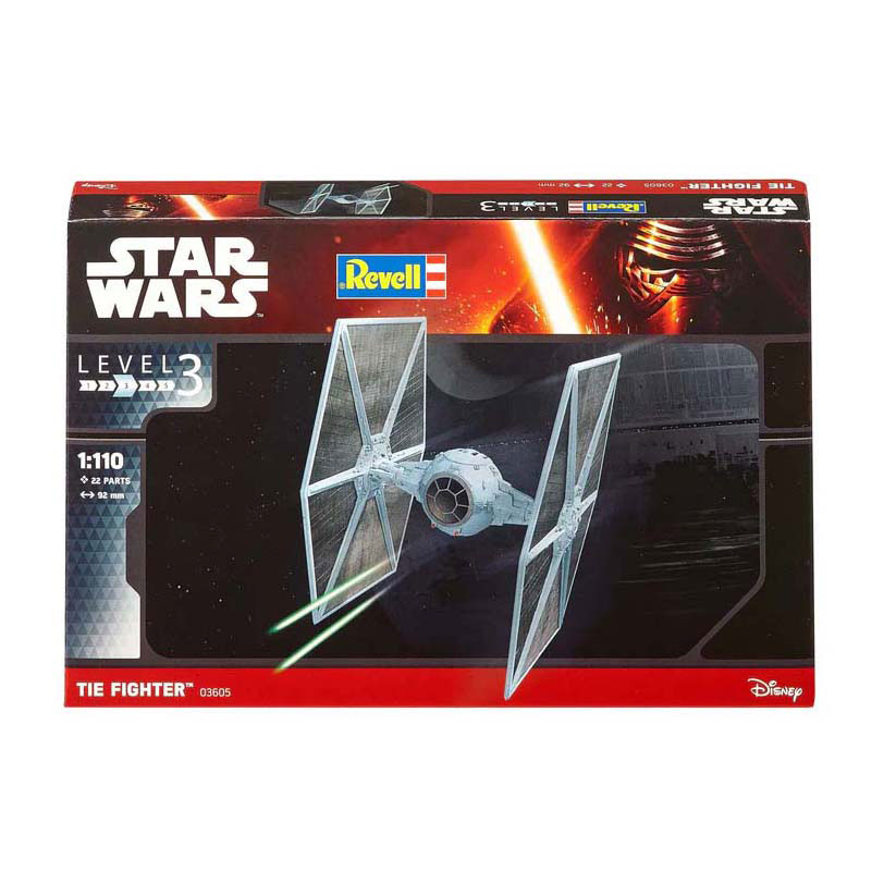 Kit de construction de modèles Revell - Espace - Star Wars Tie Fighter 1:110 - 22 pièces.