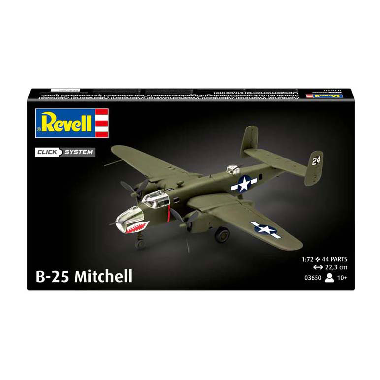 Kit de construction de modèles Revell - B-25 Mitchell - 44 pièces. Kit de construction de modèles Revell - B-25 Mitchell - 44 pièces.