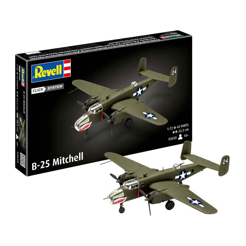 Kit de construction de modèles Revell - B-25 Mitchell - 44 pièces. Kit de construction de modèles Revell - B-25 Mitchell - 44 pièces.