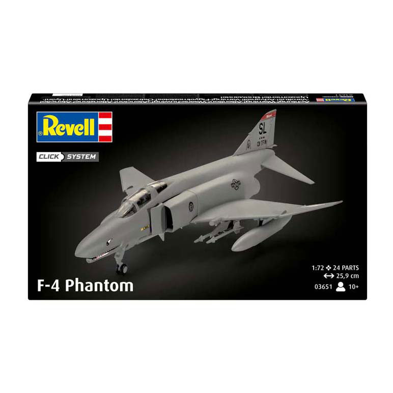 Kit de construction de modèles Revell - F-4 Phantom - 24 pièces. Kit de construction de modèles Revell - F-4 Phantom - 24 pièces.