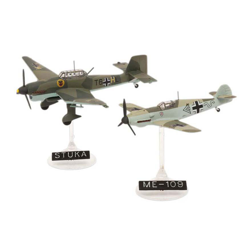 Kit de construction de modèles Revell - Messerschmitt Bf109E et Junkers Ju87B 1:144 - 39dlg.