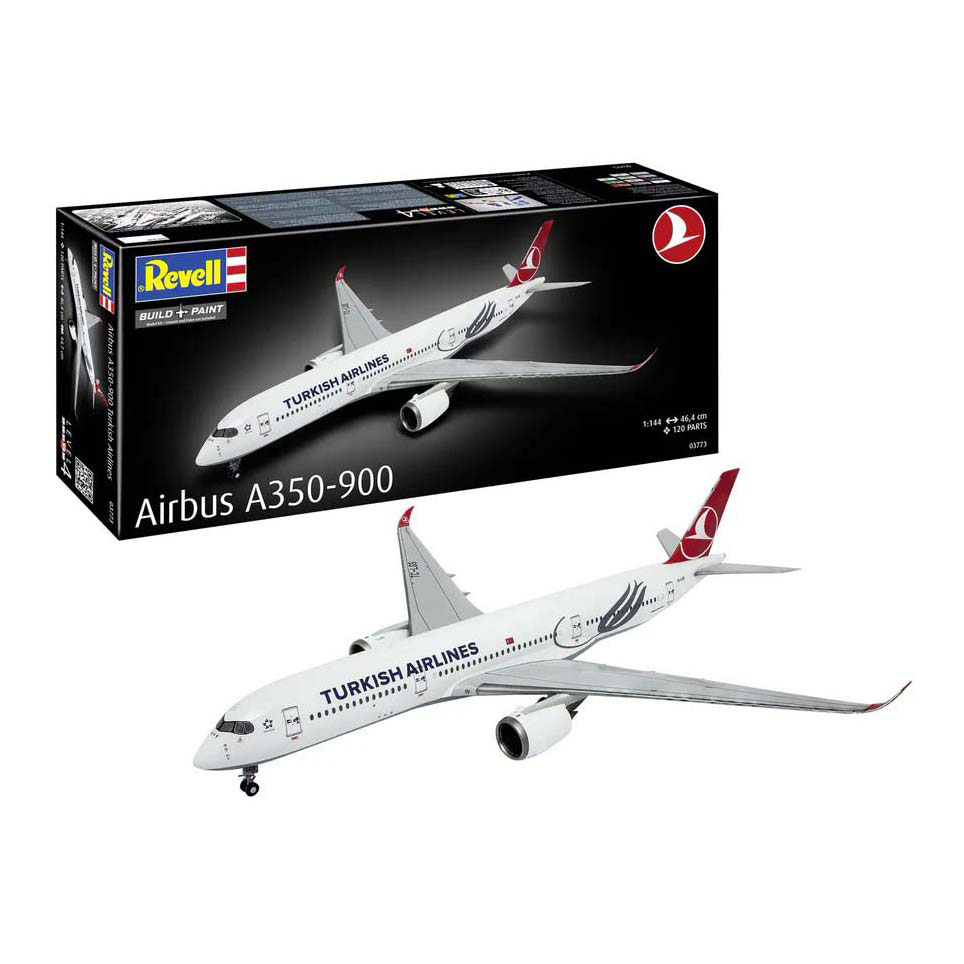 Revell Modelbouwpakket - Airbus A350-900 Turkish Airlines 1:144 - 120dlg. Revell Modelbouwpakket - Airbus A350-900 Turkish Airlines 1:144 - 120dlg.