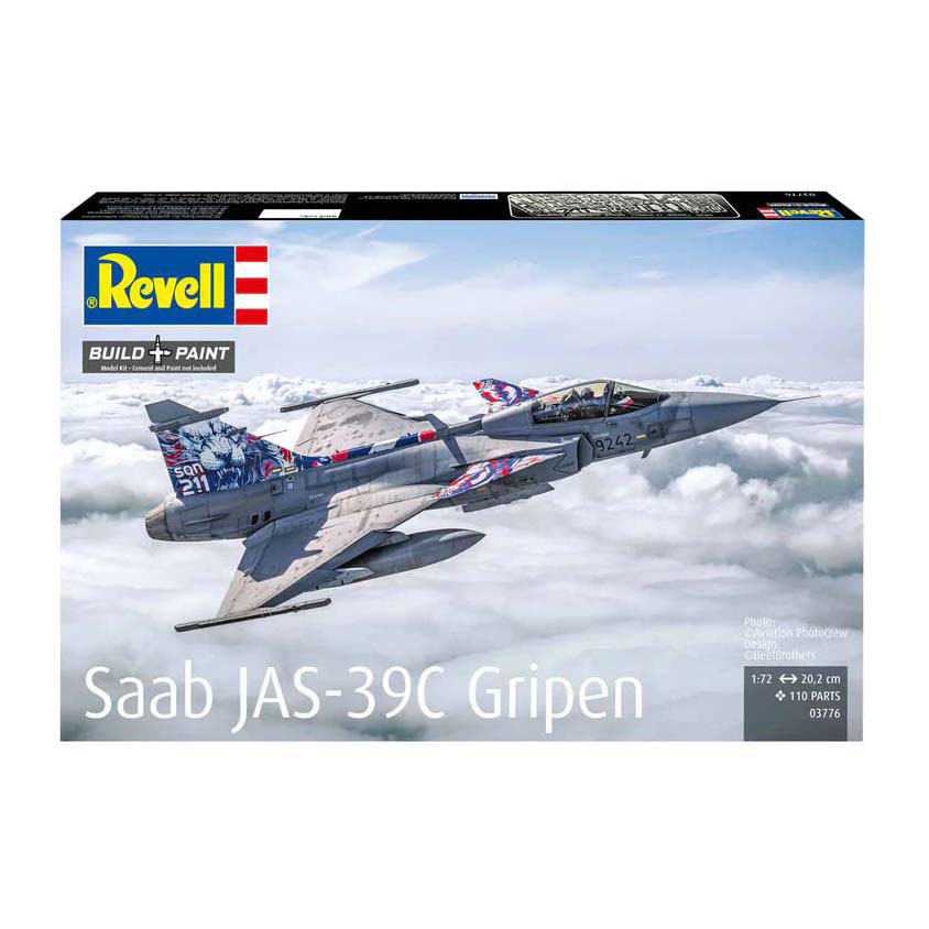 Revell Modellbausatz - Saab JAS-39C Gripen 1:72 - 120dlg.