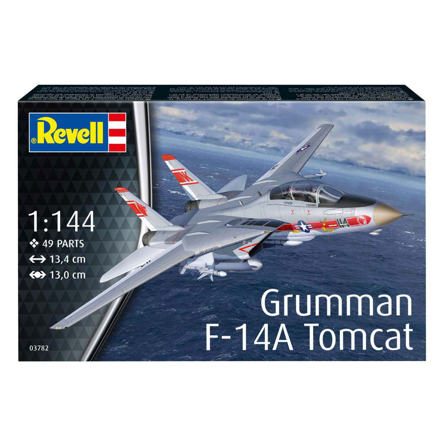 Revell Modelbouwpakket - Grumman F-14A Tomcat 1:144 - 49dlg. Revell Modelbouwpakket - Grumman F-14A Tomcat 1:144 - 49dlg.