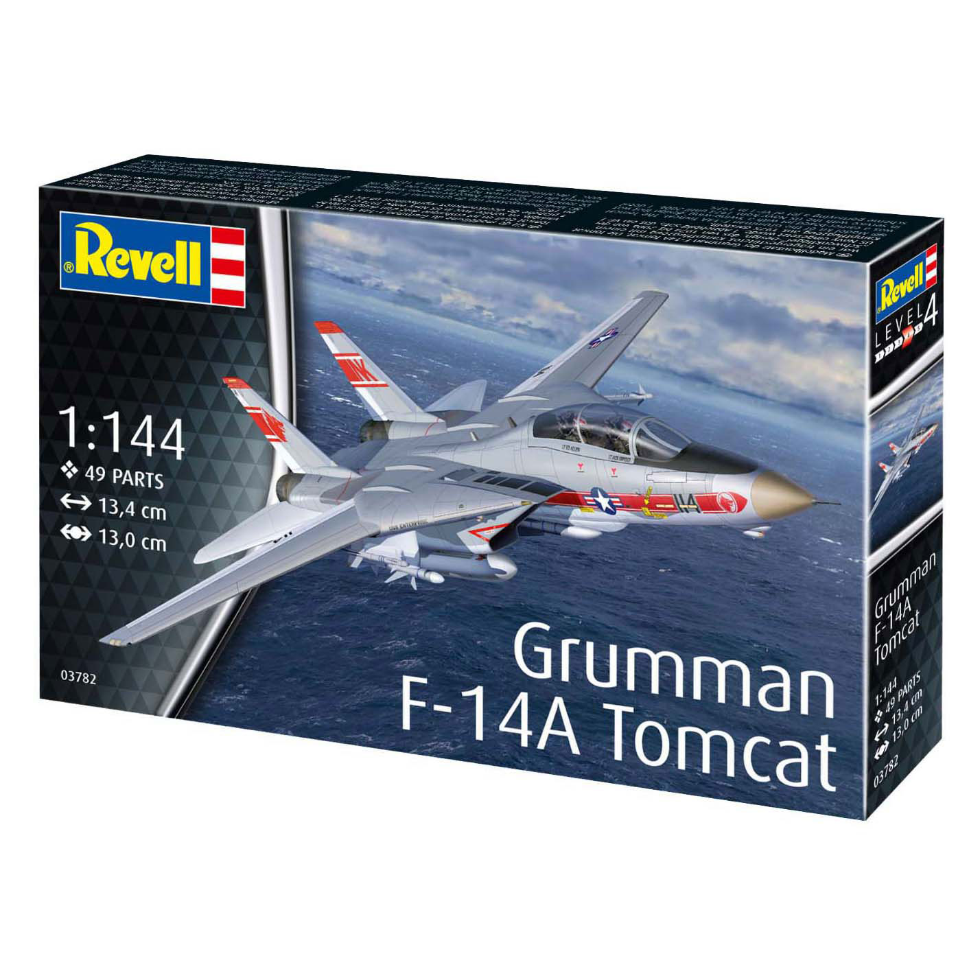 Revell Modelbouwpakket - Grumman F-14A Tomcat 1:144 - 49dlg. Revell Modelbouwpakket - Grumman F-14A Tomcat 1:144 - 49dlg.
