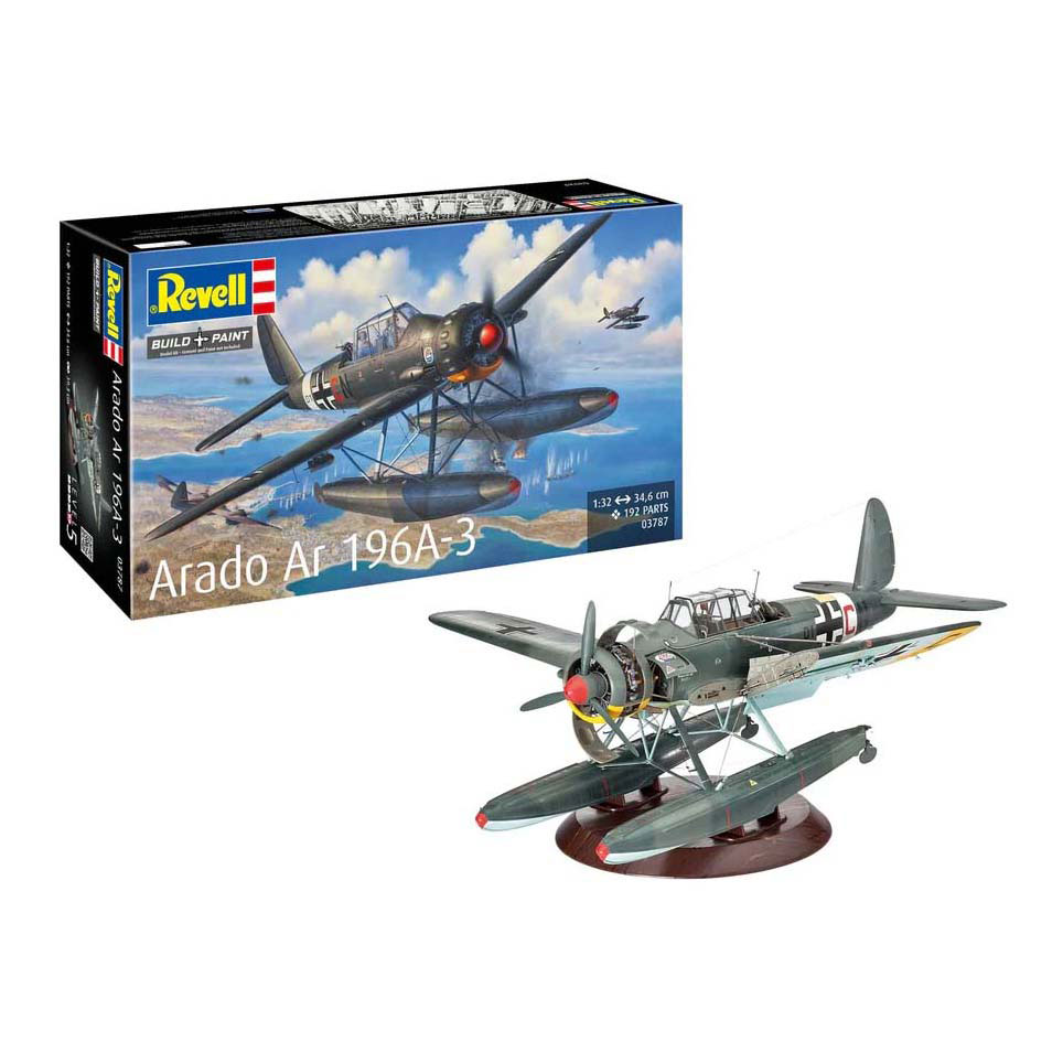 Revell Modelbouwpakket - Arado Ar196A-3 Seaplane 1:32 - 192dlg. Revell Modelbouwpakket - Arado Ar196A-3 Seaplane 1:32 - 192dlg.