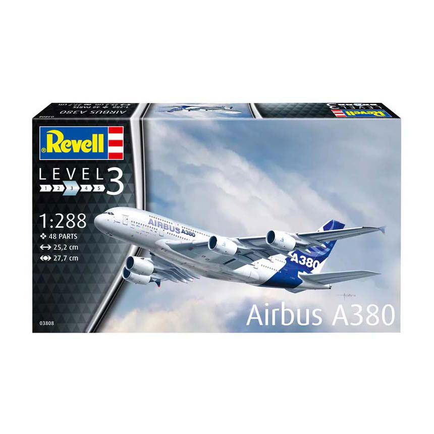 Kit de construction de modèles Revell - Airbus A380 1:288 - 25dlg. Kit de construction de modèles Revell - Airbus A380 1:288 - 25dlg.