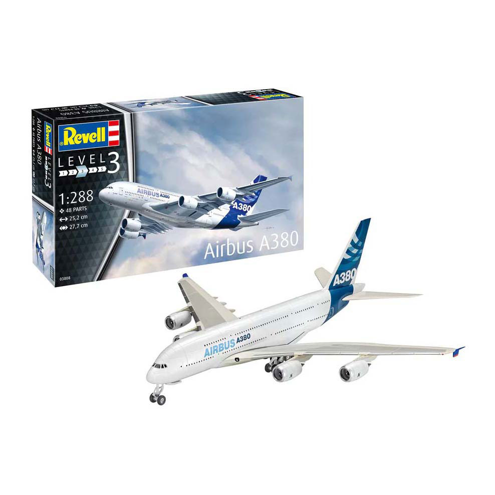 Kit de construction de modèles Revell - Airbus A380 1:288 - 25dlg. Kit de construction de modèles Revell - Airbus A380 1:288 - 25dlg.