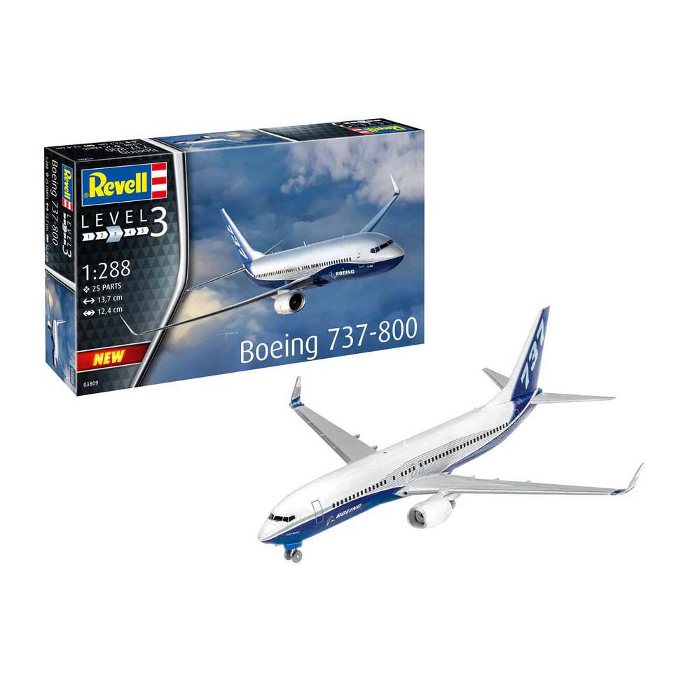 Kit de construction de modèles Revell - Boeing 737-800 1:288 - 25dlg. Kit de construction de modèles Revell - Boeing 737-800 1:288 - 25dlg.