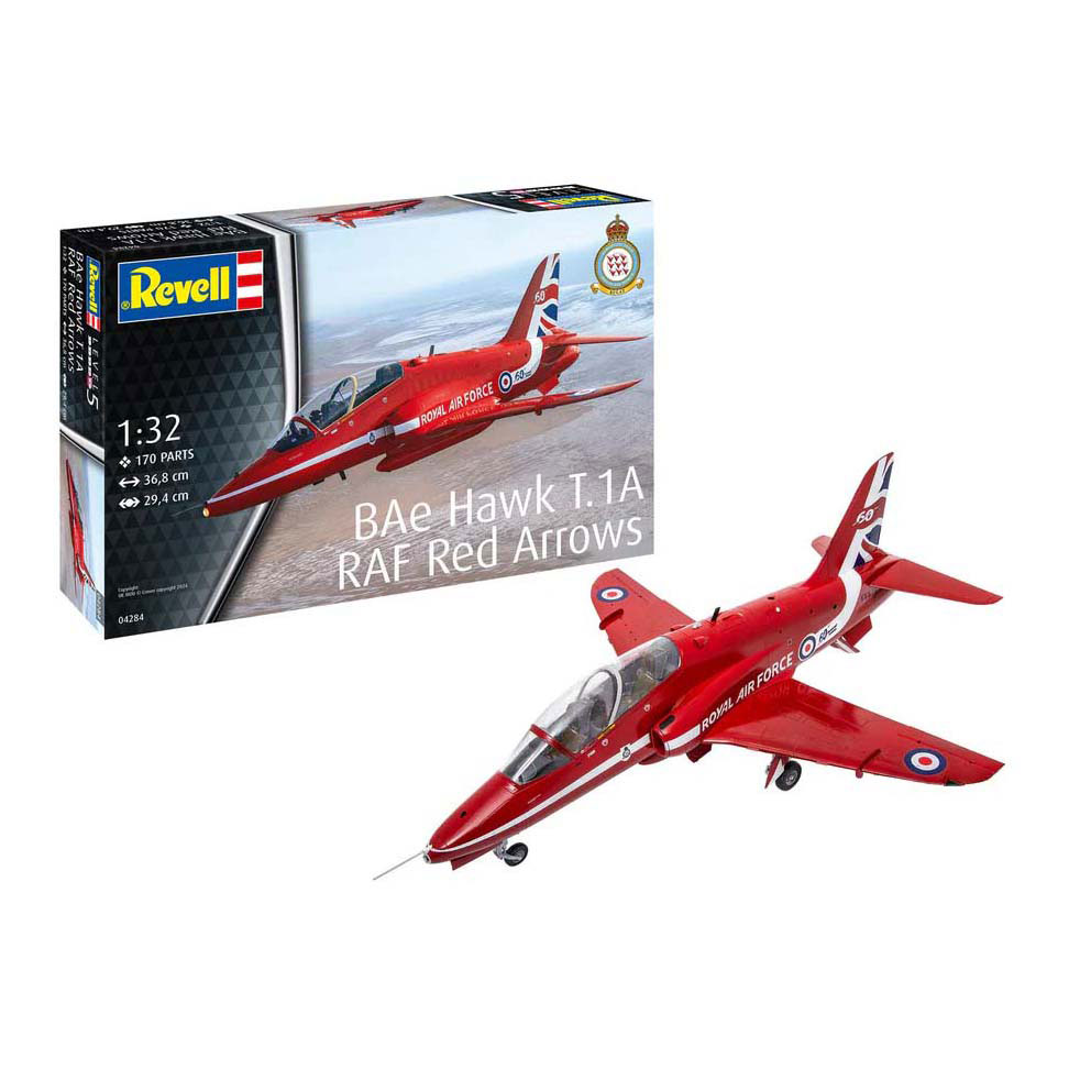 Revell Modelbouwpakket - BAe Hawk T.1A - Red Arrows 1:32 - 170dlg. Revell Modelbouwpakket - BAe Hawk T.1A - Red Arrows 1:32 - 170dlg.