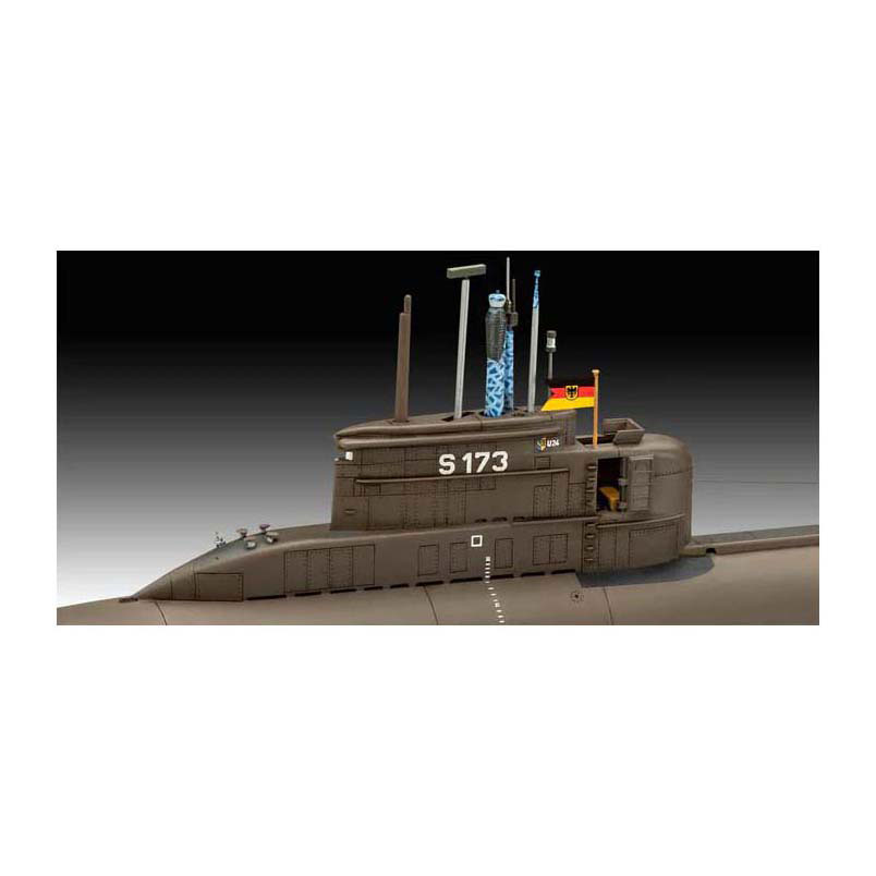 Revell Modelbouwpakket - 70 Years Bundeswehr-Wilhelm Bauer,Type 206A,Class2 1:144 - 154dlg.
