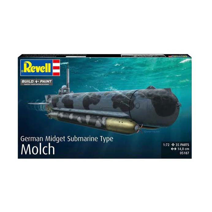 Kit de construction de modèles Revell - Sous-marin allemand type Molch 1:72 - 35dlg.