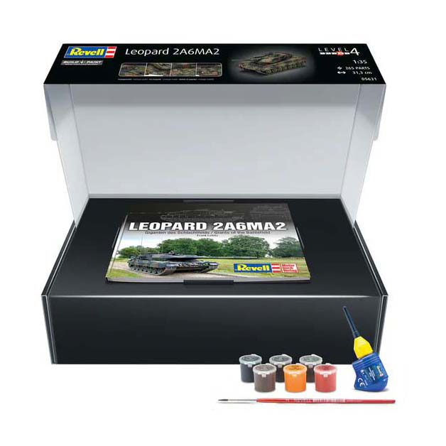 Maquette Revell - 70 ans de Bundeswehr : Leopard 2 A6A2 1:35 - 265 pièces.