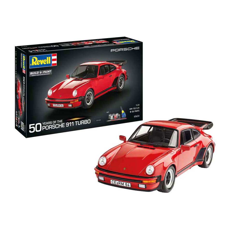 Revell Modelbouwpakket - Porsche 911 Turbo - 50 Years of Porsche Turbo 1:24 - 86dlg. Revell Modelbouwpakket - Porsche 911 Turbo - 50 Years of Porsche Turbo 1:24 - 86dlg.