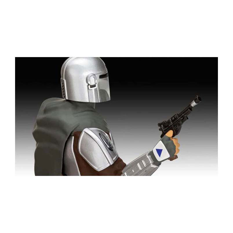 Kit de construction de modèles Revell Star Wars - Din Djarin Le chasseur de primes Le Mandalorien 1:9 - 60 pièces.