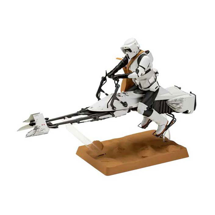 Kit de construction de modèle Revell Star Wars - Speeder Bike The Mandalorian 1:12 - 102dlg.