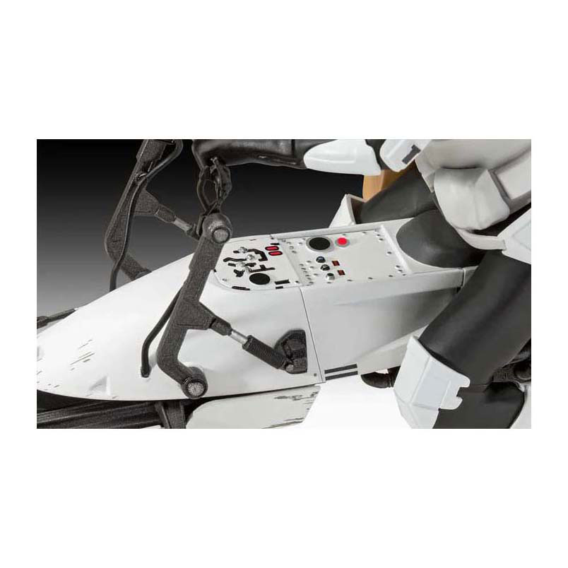 Kit de construction de modèle Revell Star Wars - Speeder Bike The Mandalorian 1:12 - 102dlg.