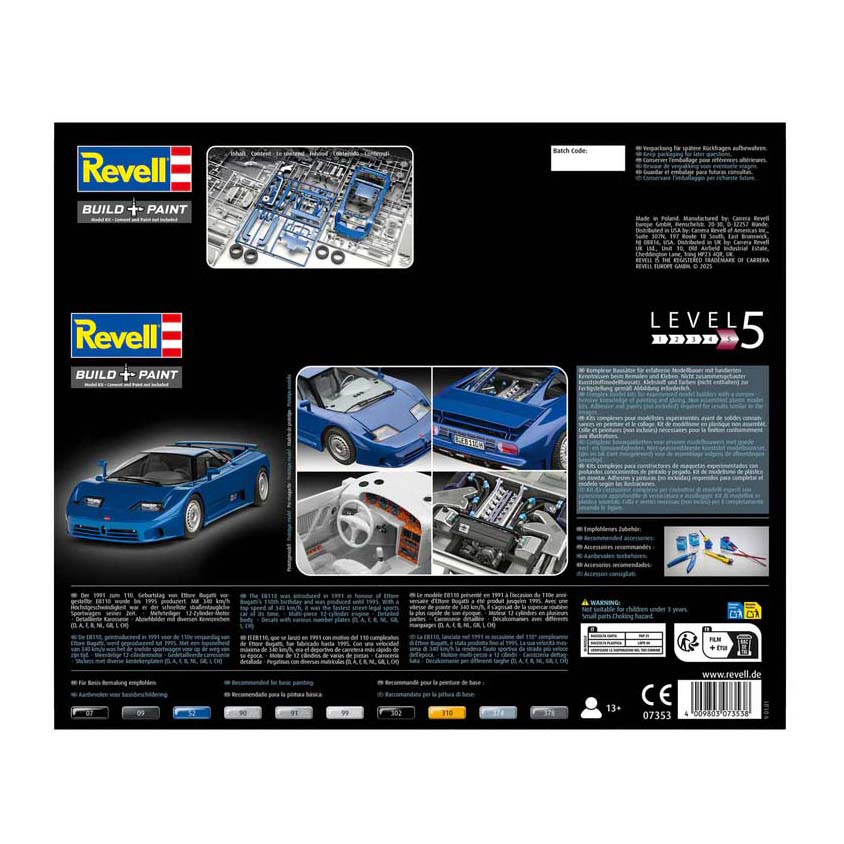 Revell Modelbouwpakket - Bugatti EB110 1:24 - 148dlg.