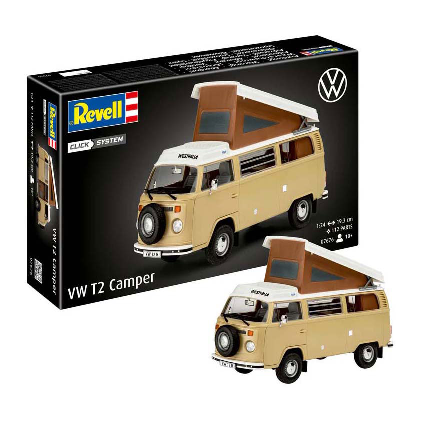 Kit de construction de modèle Revell - VW T2 Camper 1:24 - 112dlg. Kit de construction de modèle Revell - VW T2 Camper 1:24 - 112dlg.