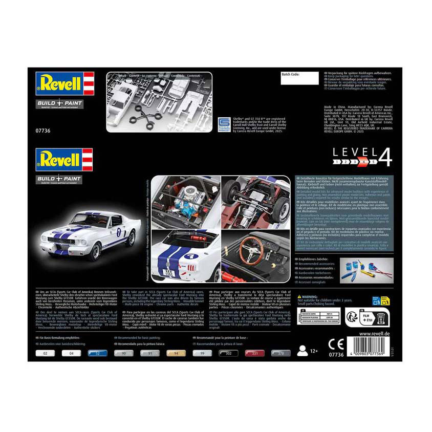 Revell Modelbouwpakket - 1966 Shelby GT 350 R 