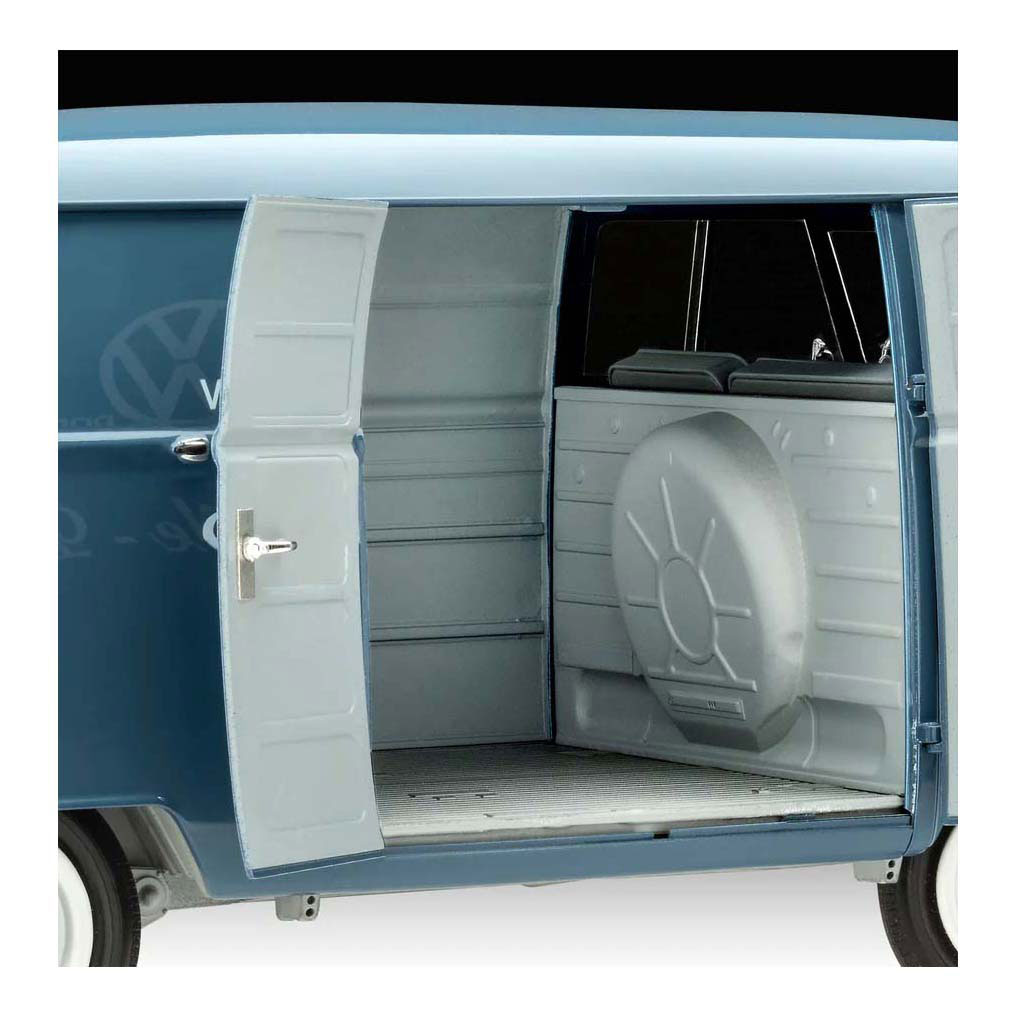 Revell Modelbouwpakket - VW T1 panel van - 75 Years VW T1 1:16 - 144dlg. Revell Modelbouwpakket - VW T1 panel van - 75 Years VW T1 1:16 - 144dlg.