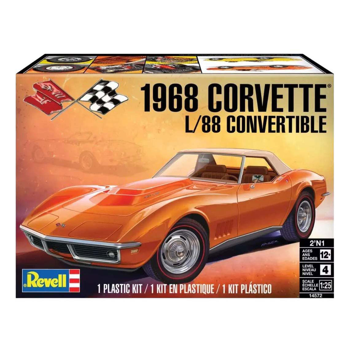 Revell Modelbouwpakket  - '68 Corvette L-88 Roadster 1:24 Revell Modelbouwpakket  - '68 Corvette L-88 Roadster 1:24