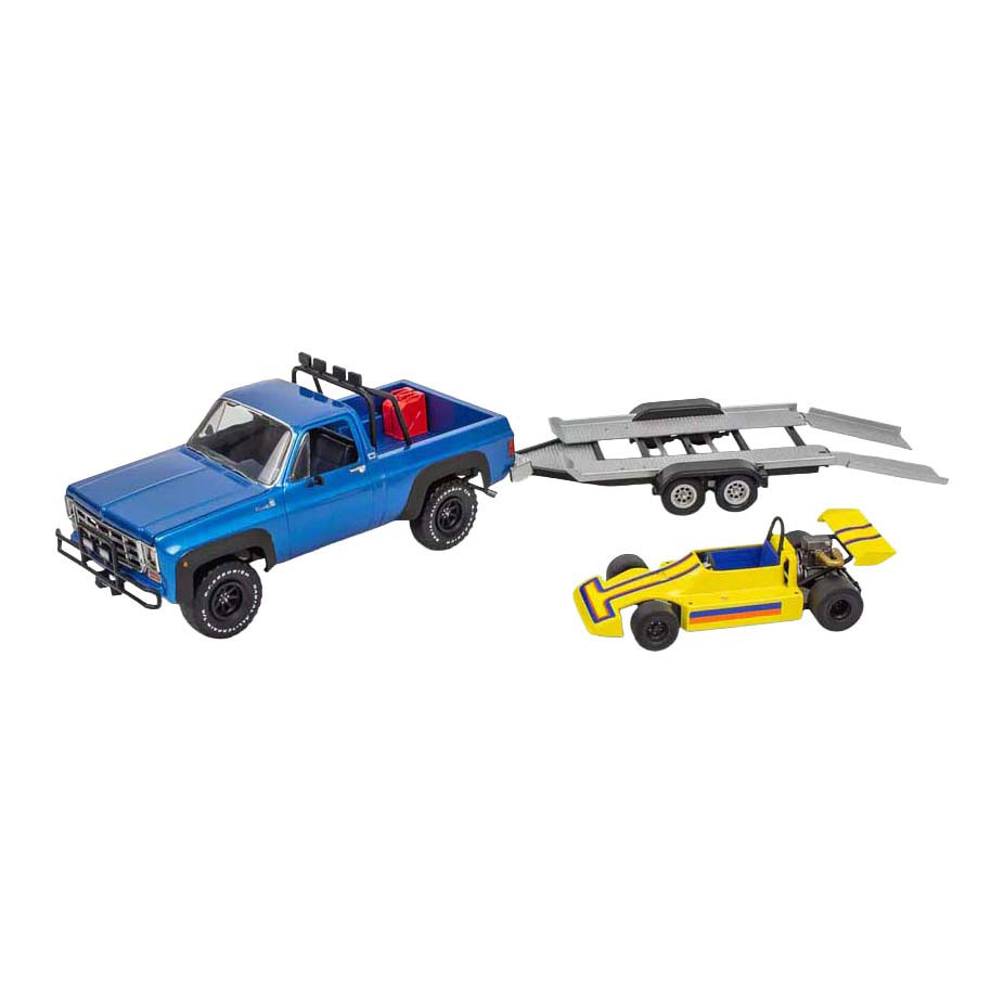 Revell Modelbouwpakket  - '78 Chevy 4x4 Pickup with Go-kart 1:25