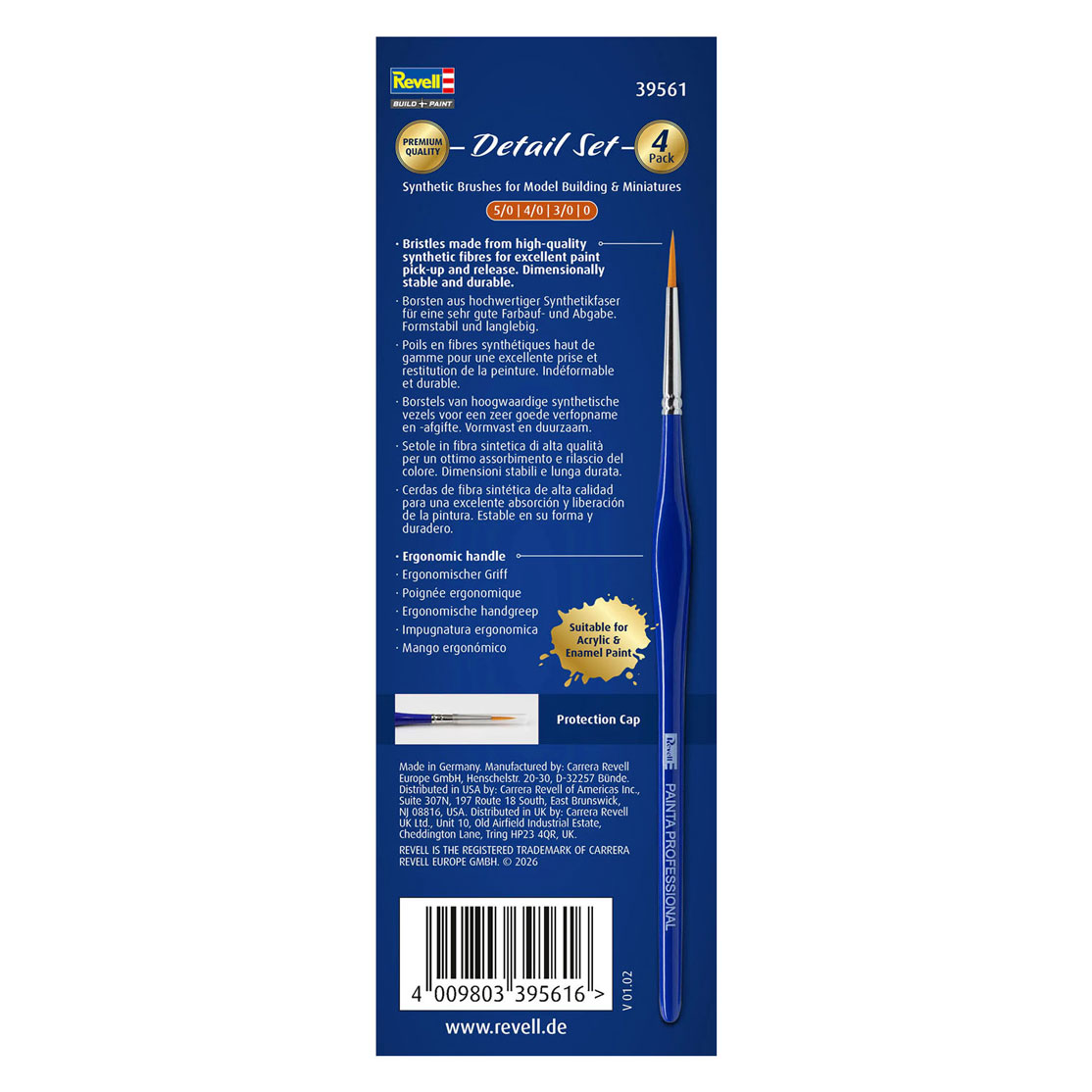 Revell Painta Professional Brushes Detail Set