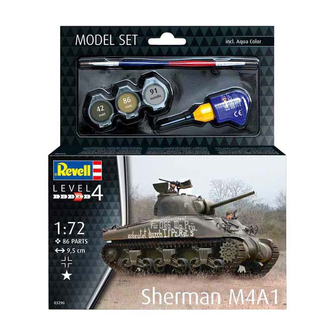 Revell Modellbausatz - Sherman M4A1 1:72 - 86dlg. Revell Modellbausatz - Sherman M4A1 1:72 - 86dlg.