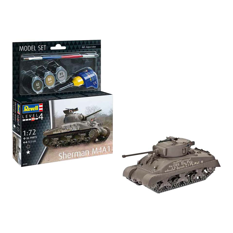 Revell Modellbausatz - Sherman M4A1 1:72 - 86dlg. Revell Modellbausatz - Sherman M4A1 1:72 - 86dlg.