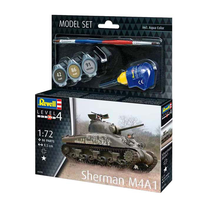 Revell Modellbausatz - Sherman M4A1 1:72 - 86dlg. Revell Modellbausatz - Sherman M4A1 1:72 - 86dlg.
