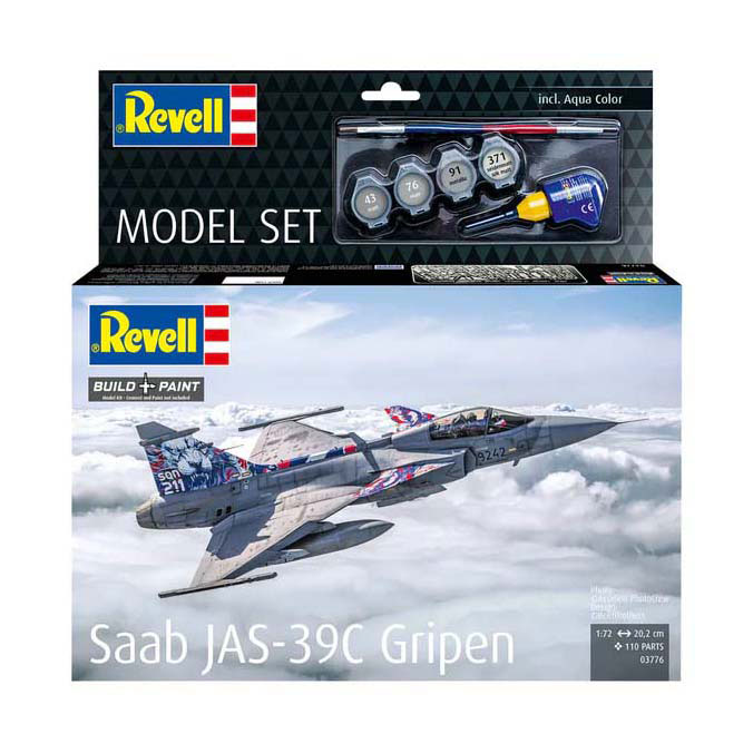Revell Modellbausatz - Saab JAS-39C Gripen 1:72 - 110dlg. Revell Modellbausatz - Saab JAS-39C Gripen 1:72 - 110dlg.