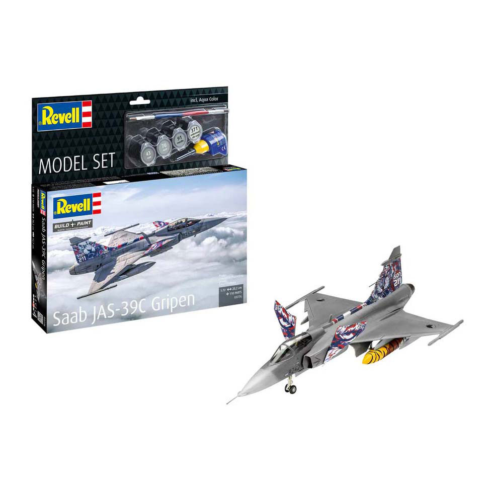 Revell Modellbausatz - Saab JAS-39C Gripen 1:72 - 110dlg. Revell Modellbausatz - Saab JAS-39C Gripen 1:72 - 110dlg.