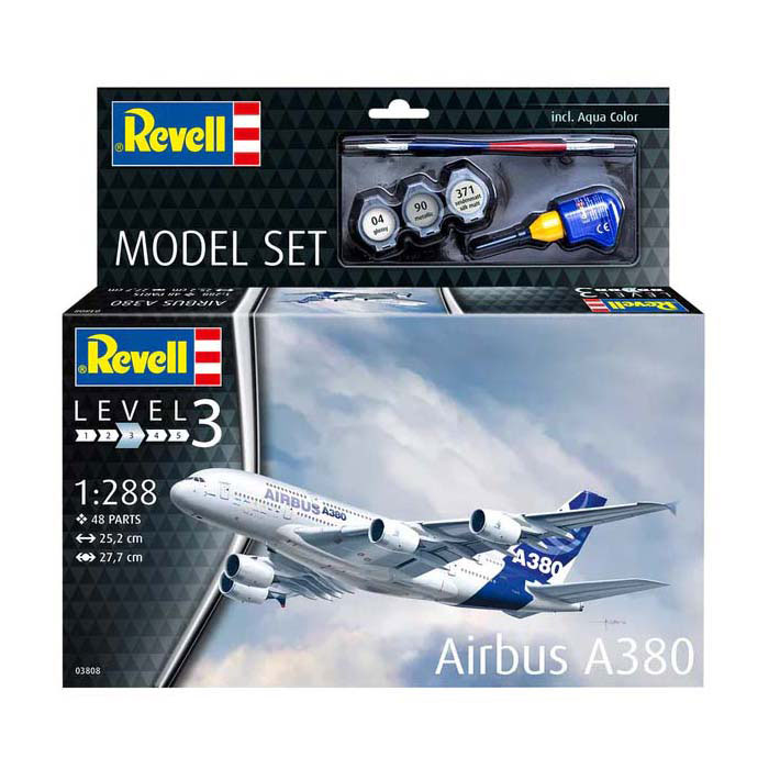Kit de construction de modèles Revell - Airbus A380 1:288 - 48dlg. Kit de construction de modèles Revell - Airbus A380 1:288 - 48dlg.