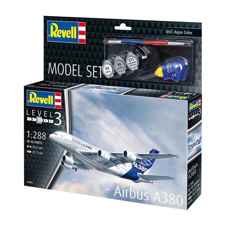 Kit de construction de modèles Revell - Airbus A380 1:288 - 48dlg. Kit de construction de modèles Revell - Airbus A380 1:288 - 48dlg.