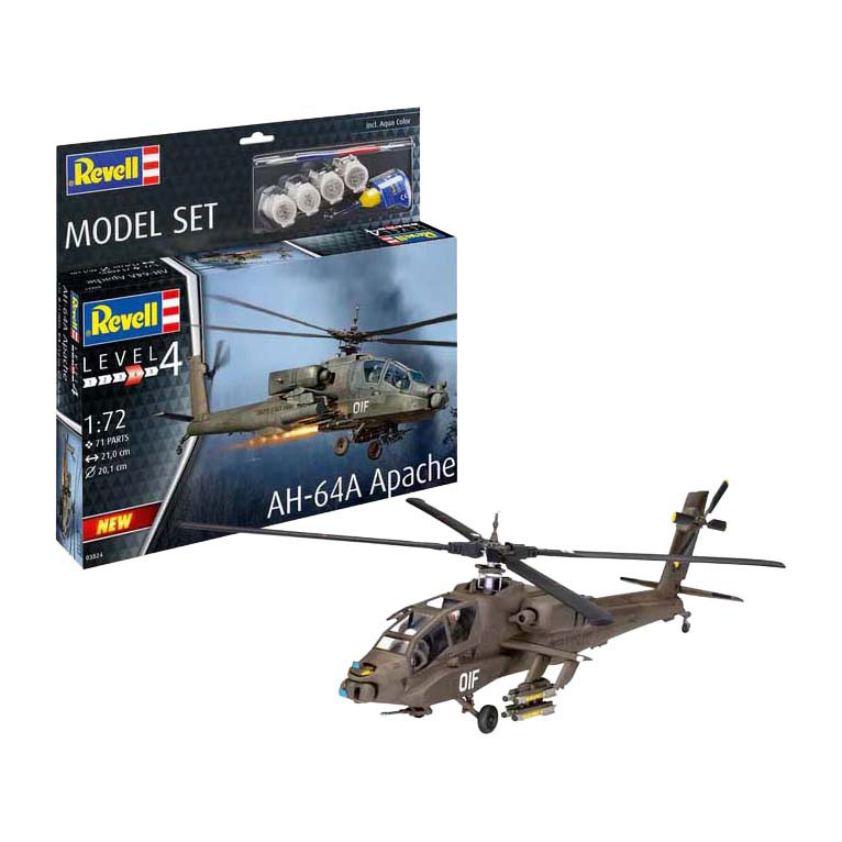 Revell Modellbausatz - AH-64A Apache 1:72 - 71dlg.