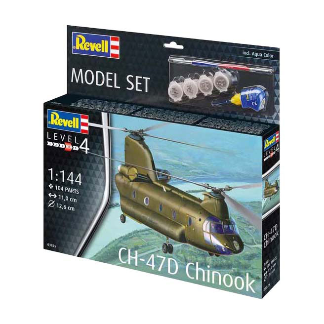 Revell Modellbausatz - CH-47D Chinook 1:144 - 104dlg. Revell Modellbausatz - CH-47D Chinook 1:144 - 104dlg.